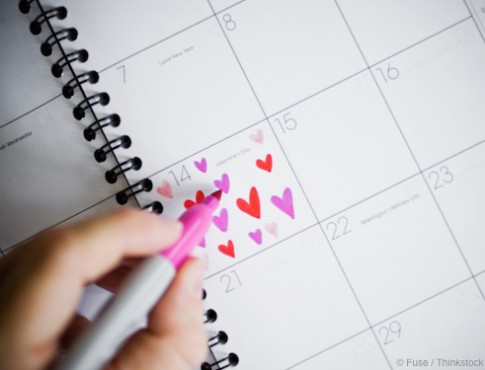 Valentine's Day On Calendar