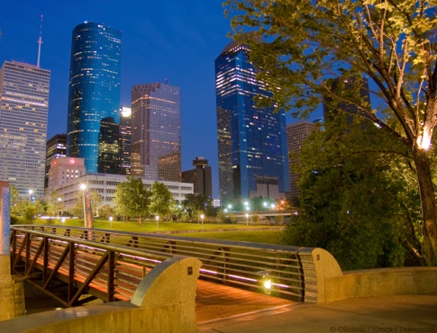 Downtown Houston at Nighttime