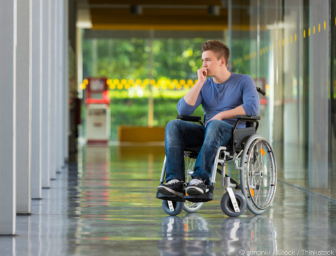 Young Man In Wheelchair