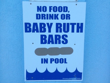 pool sign