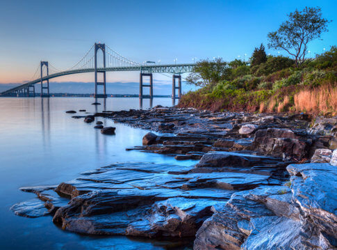 Newport Bridge at Sunrise - A Place to Celebrate Rhode Island Independence Day