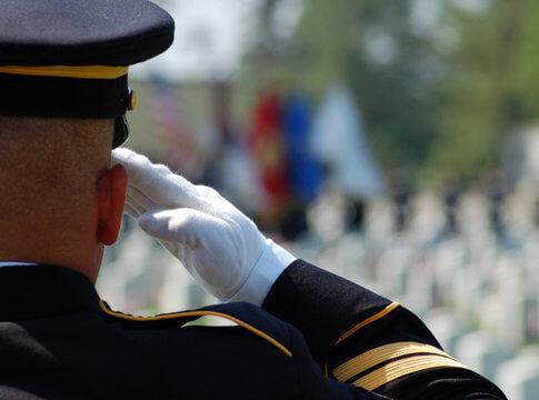 Soldier salutes his fallen comrades on Memorial Day 2016