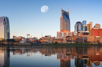 Nashville, TN early morning skyline.