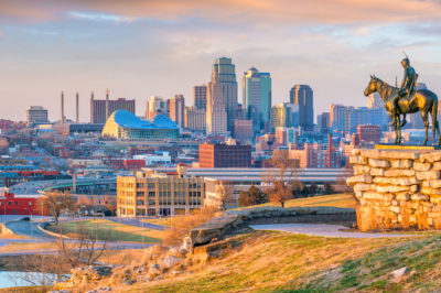 Kansas City, Missouri skyline of 