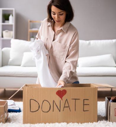 Donating Decluttering And Cleaning Up Wardrobe Clothes after finding out how to declutter when overwhelmed