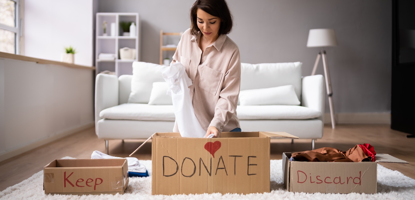 Donating Decluttering And Cleaning Up Wardrobe Clothes after finding out how to declutter when overwhelmed